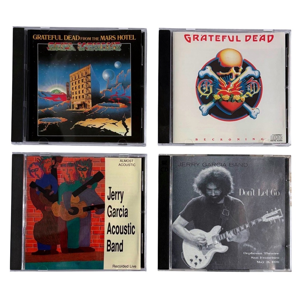 Grateful Dead Jerry Garcia Band 4 CD Lot Mars Hotel Reckoning Don't Let Go Live